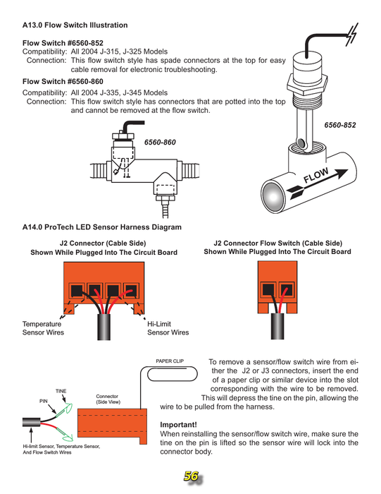 Hot Tub Parts - Sundance Spas Jacuzzi Flow Switch (P/N: 2560-040)