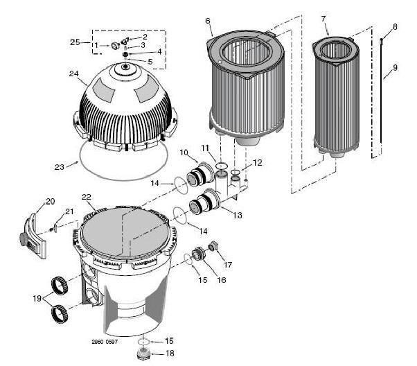 System III Bulkhead O-Ring Small (P/N: 35505-1429) - Aqua-Tech 